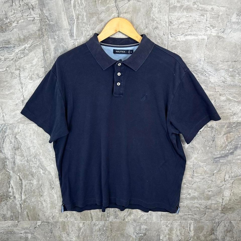 Navy blue Nautica polo shirt Men's XL‎ #preppy